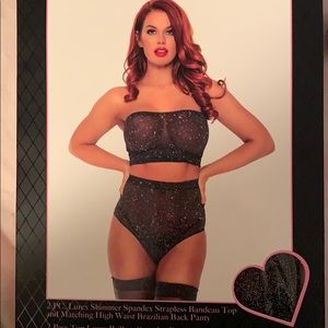 Glitter lingerie !!